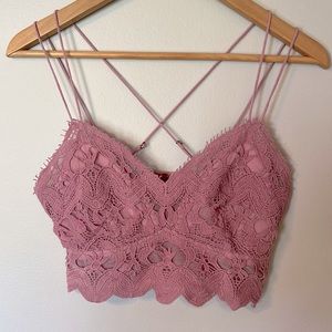 Mauve-y pink FP bralette. Like new… only worn once!